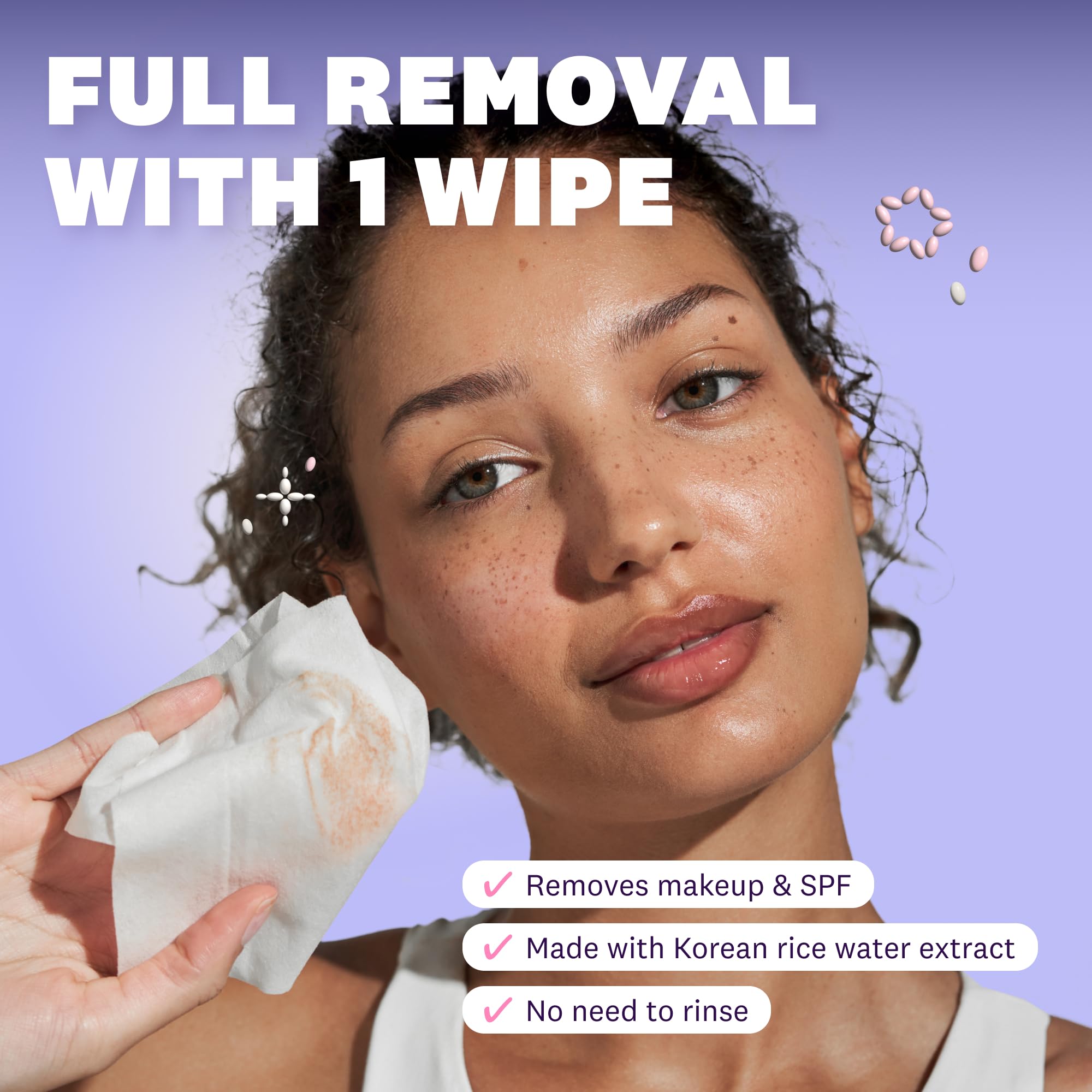 Ingredient label on The Face Shop pack showing rice extract and gentle formulation