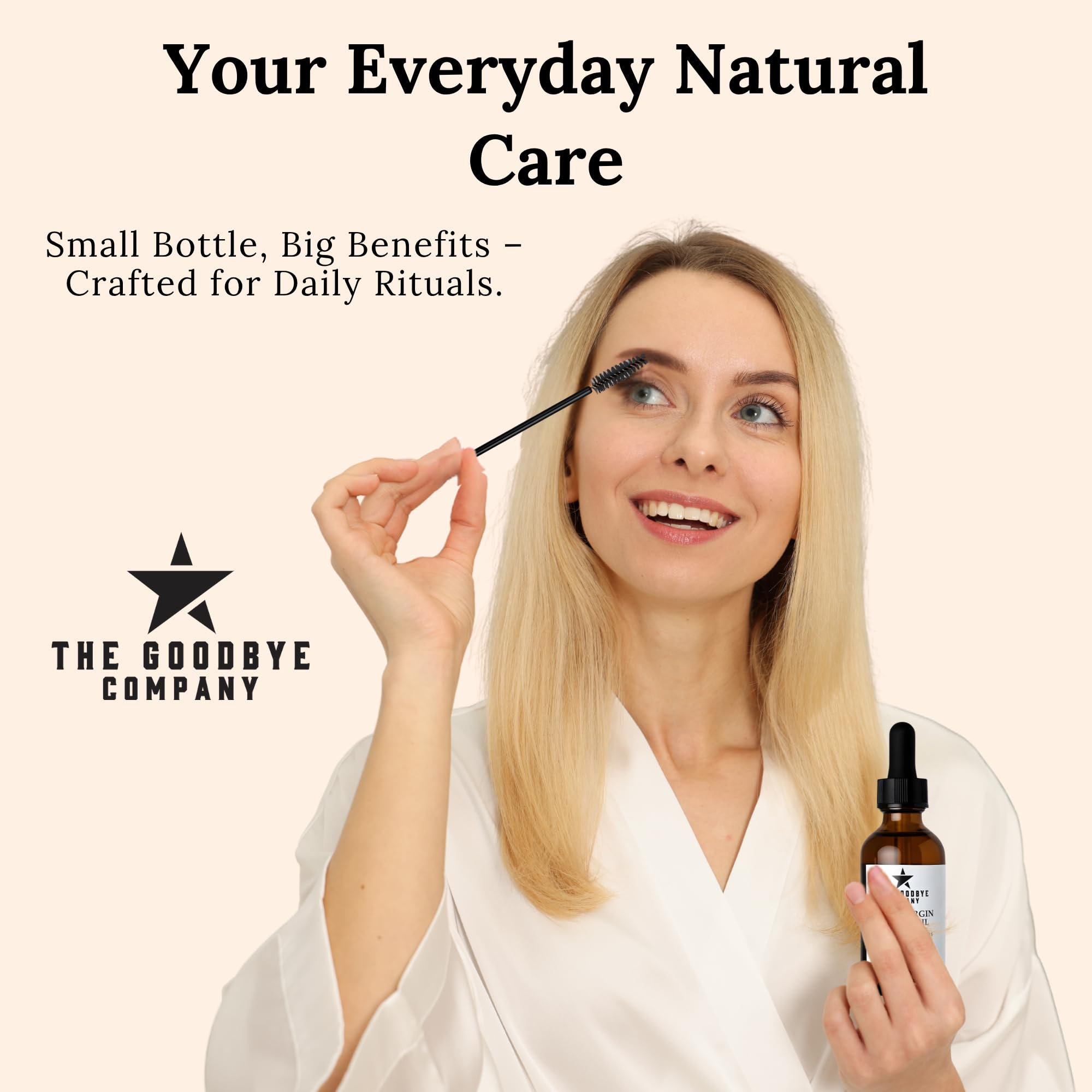 The Goodbye Company packaging and travel pouch ready for on-the-go routines