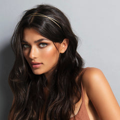 The Hair Edit carved chaplet close-up of embossed texture highlighting refined detailing
