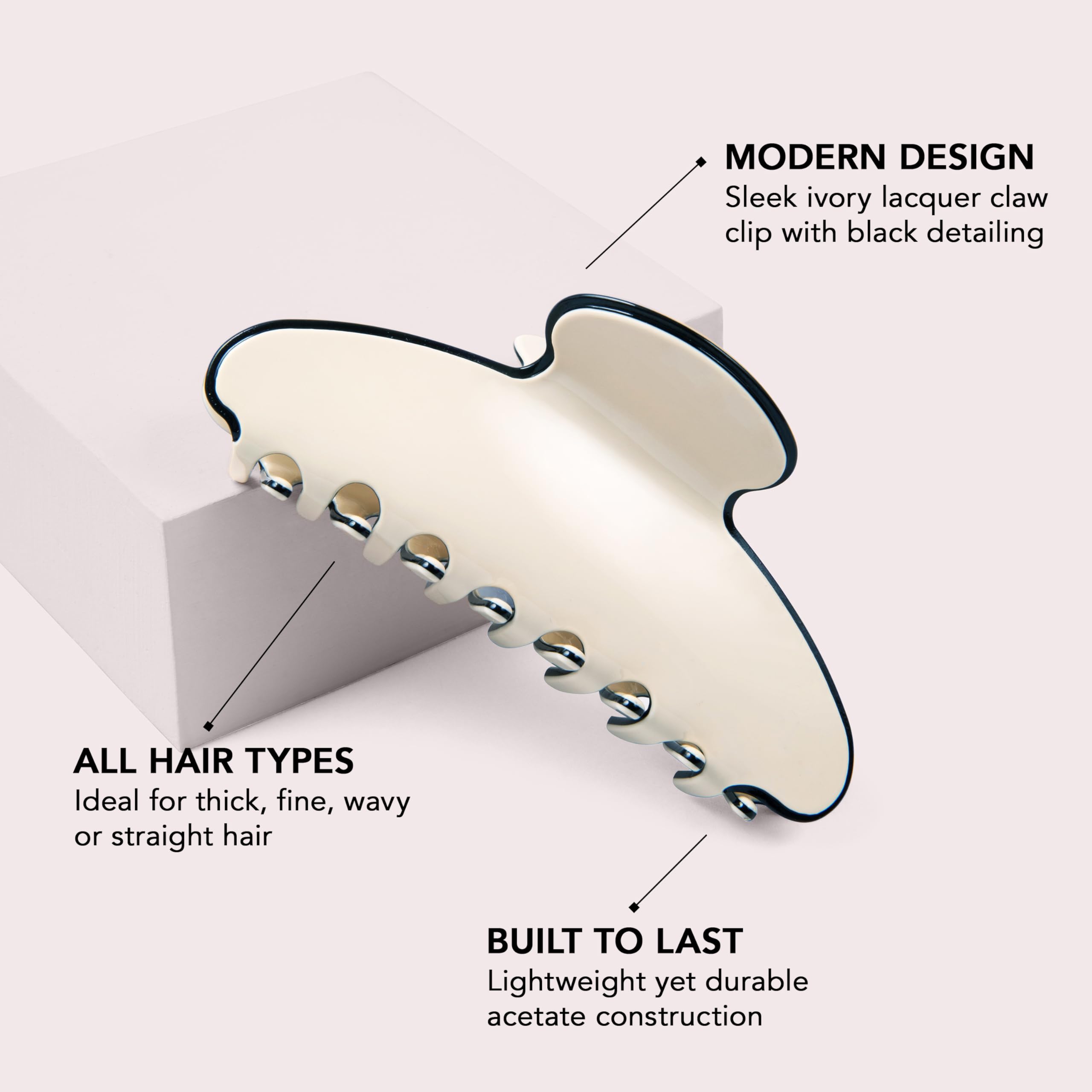 The Hair Edit close-up of teeth detail showing contoured bite for even hold