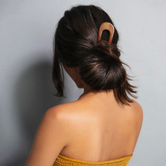 The Hair Edit curved profile detail showing ergonomic shape for comfortable wear
