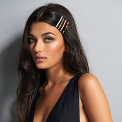 The Hair Edit pins securing a half-up hairstyle for polished hold and quick styling