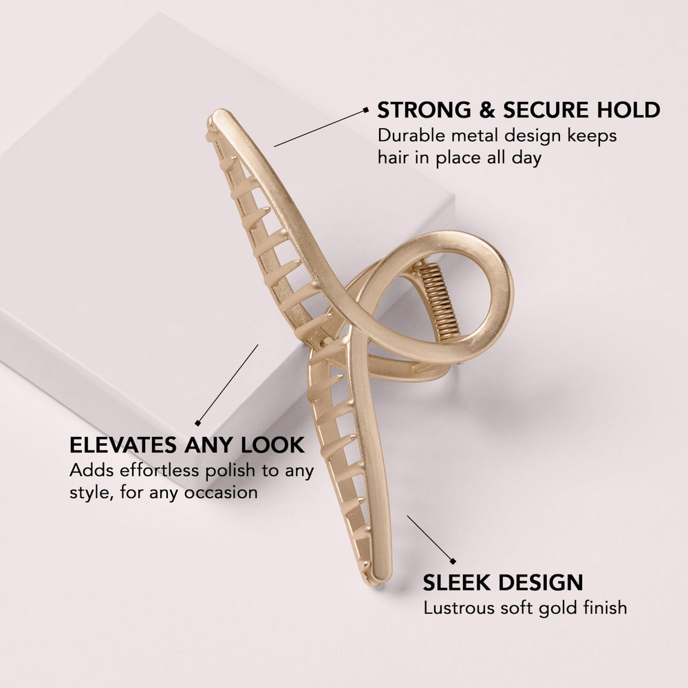The Hair Edit side profile of clip mechanism showing sturdy metal hinge for secure hold