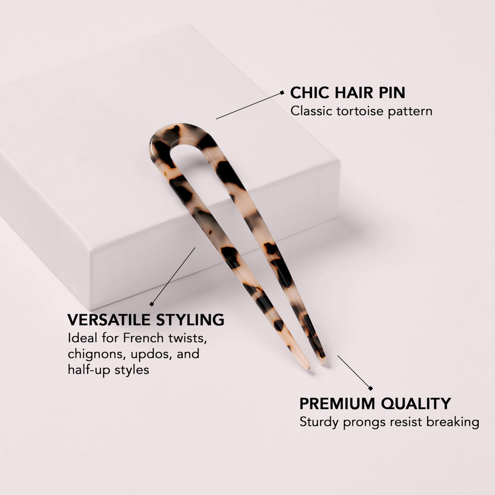 The Hair Edit close-up shows tortoise pattern texture and durable polished finish