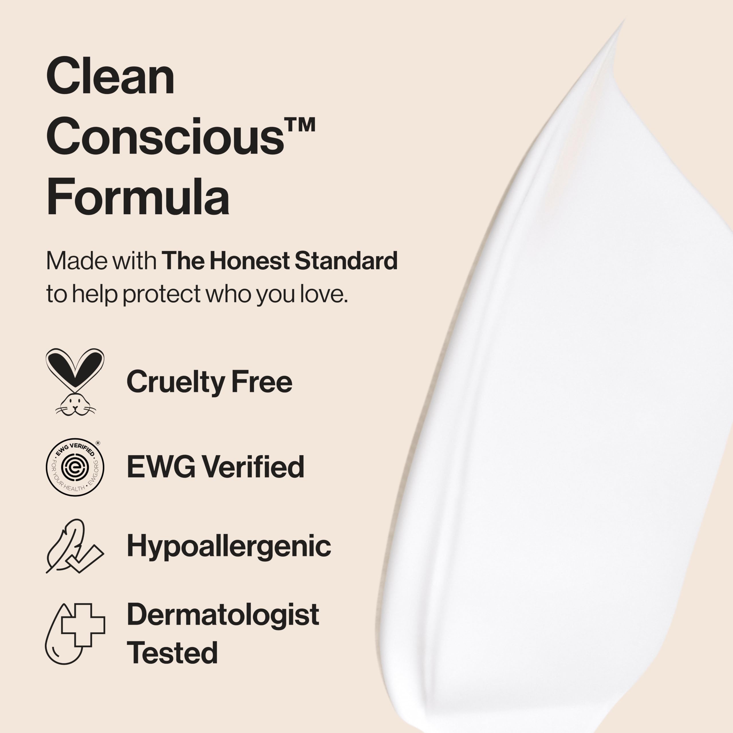 The Honest Company bottle staged with baby items to show gentle family-safe formula