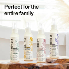 The Honest Company label close-up listing clean ingredients and safety claims