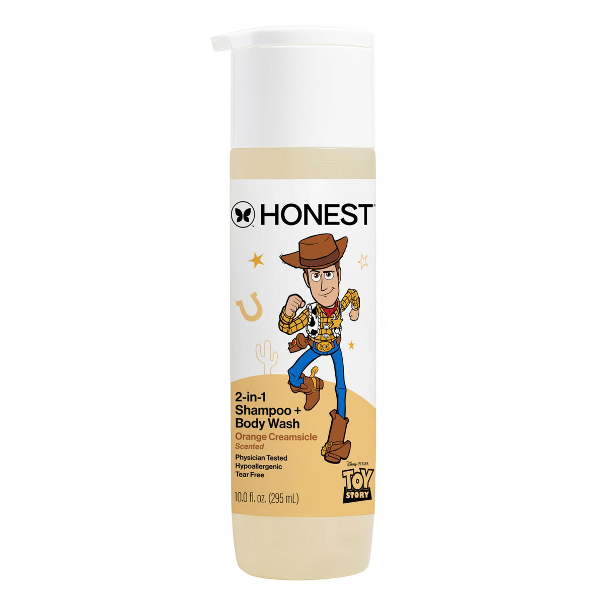 The Honest Company front packaging showing Orange Creamsicle scent benefit convenience