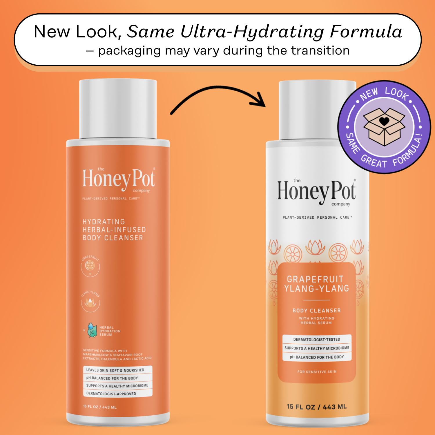 The Honey Pot Company pump top close-up for easy dispensing and control