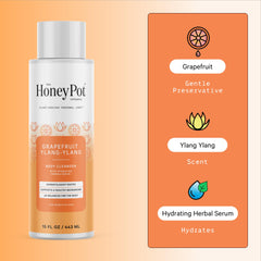 The Honey Pot Company creamy lather texture demonstrating hydrating foam