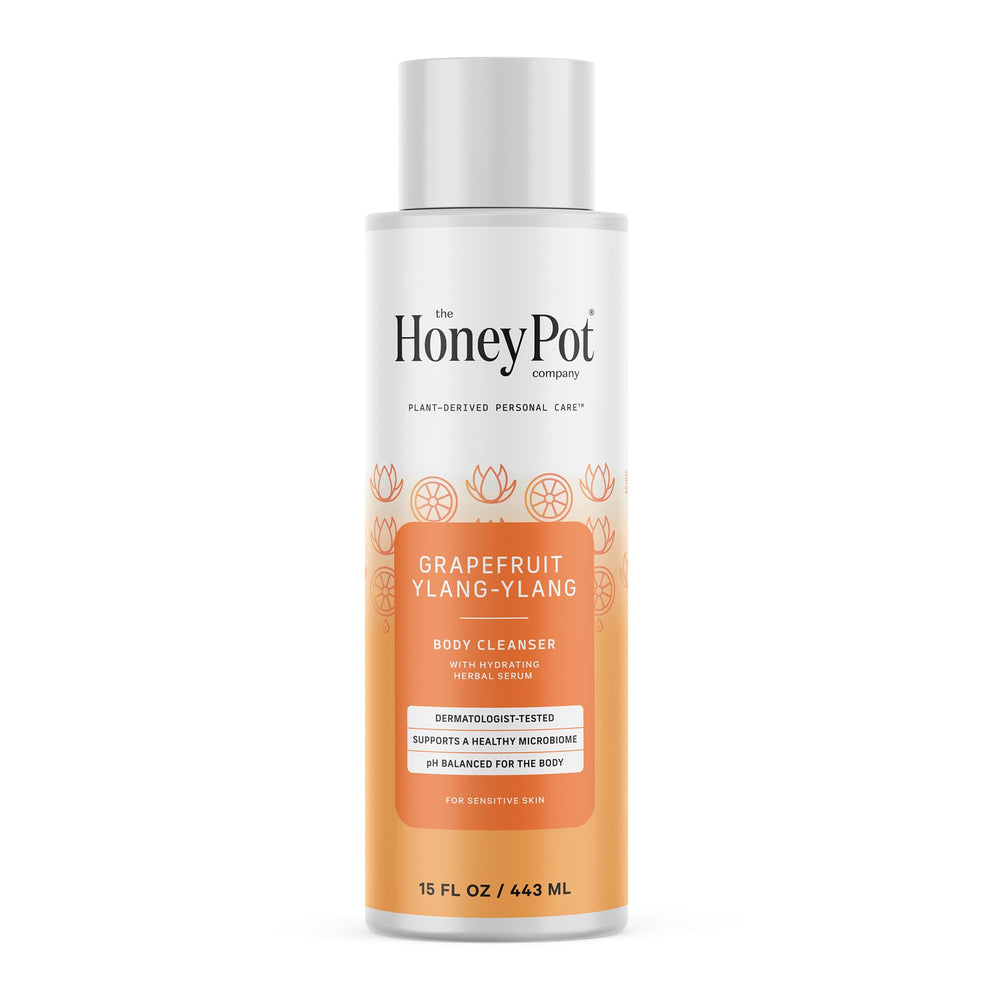 The Honey Pot Company bottle front view showing grapefruit ylang ylang benefits