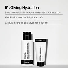 The INKEY List cream-to-milk cleanser pump close-up showing texture control and easy dispensing benefit