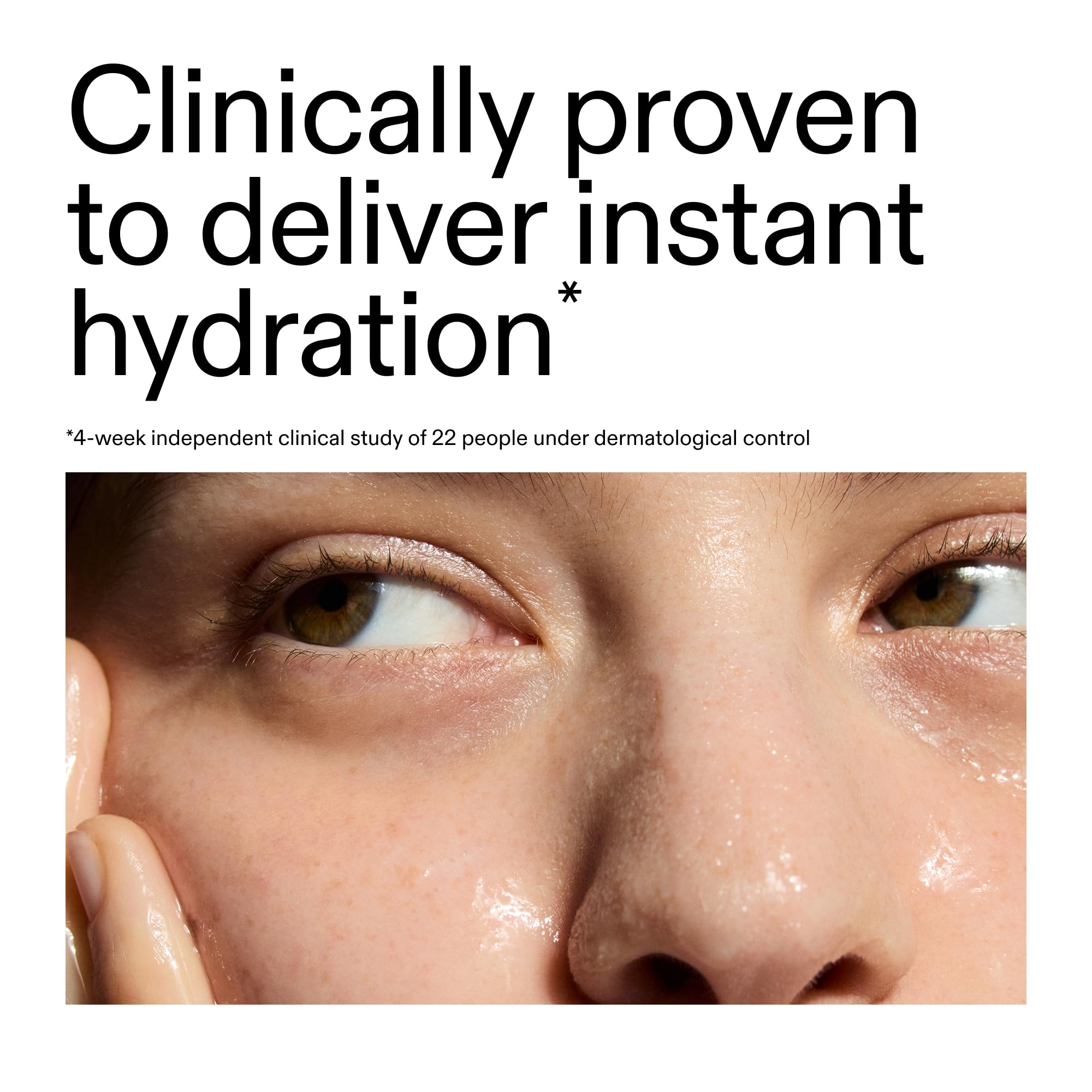 The INKEY List close-up of gel texture illustrating lightweight hydration benefit