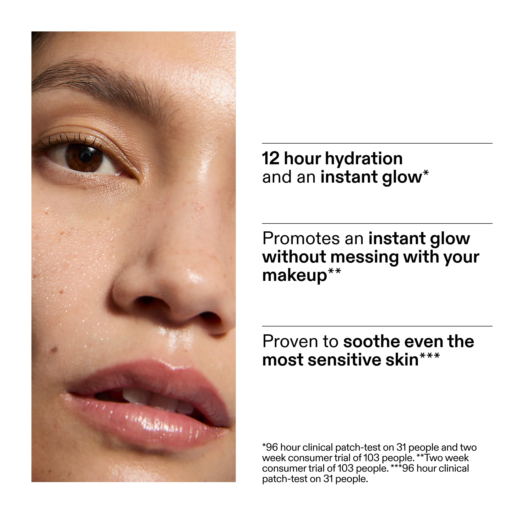The INKEY List mist applied over makeup to refresh complexion without smudging