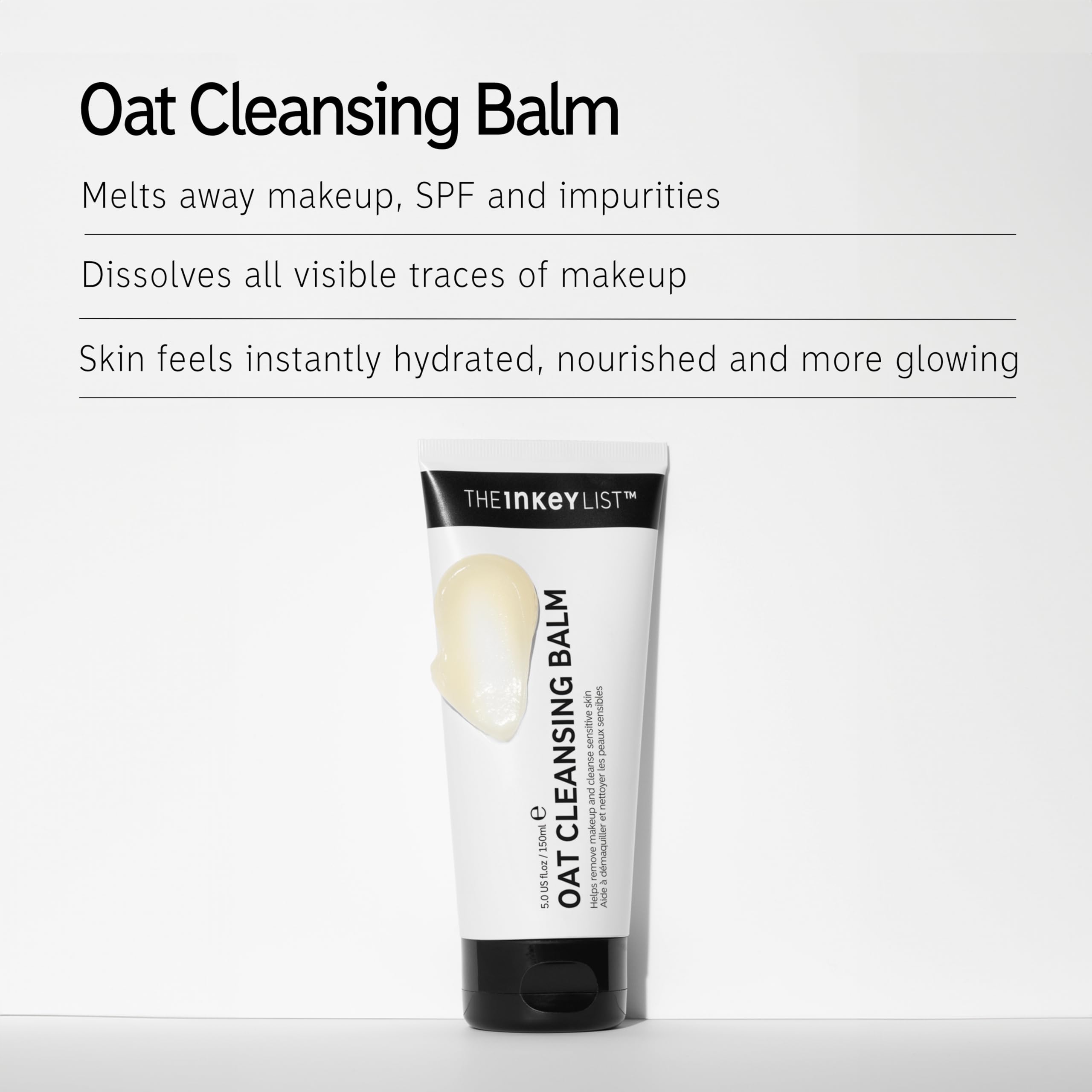 The INKEY List open balm texture close-up showing rich melting texture