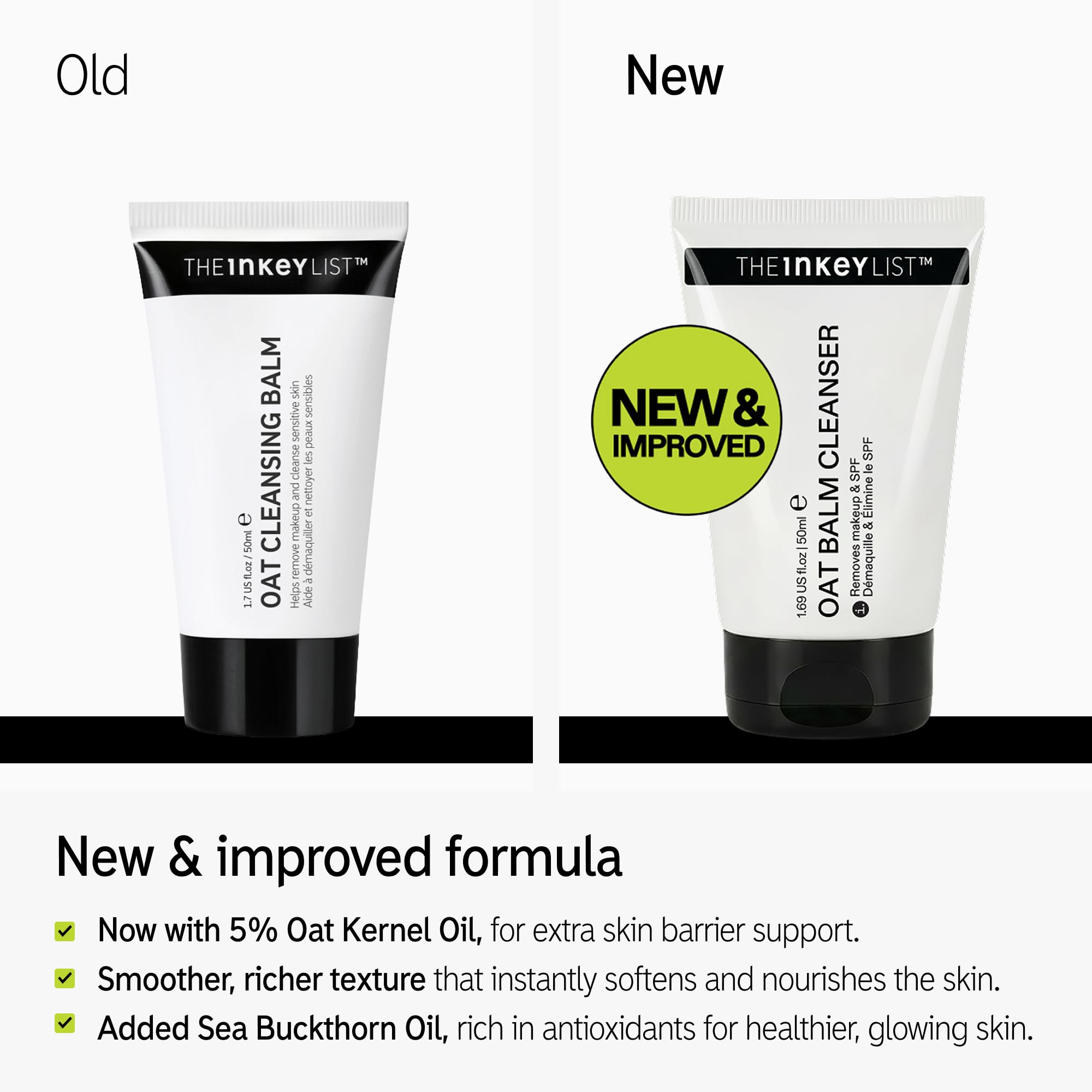 The INKEY List balm texture swatch highlighting buttery meltability and easy removal
