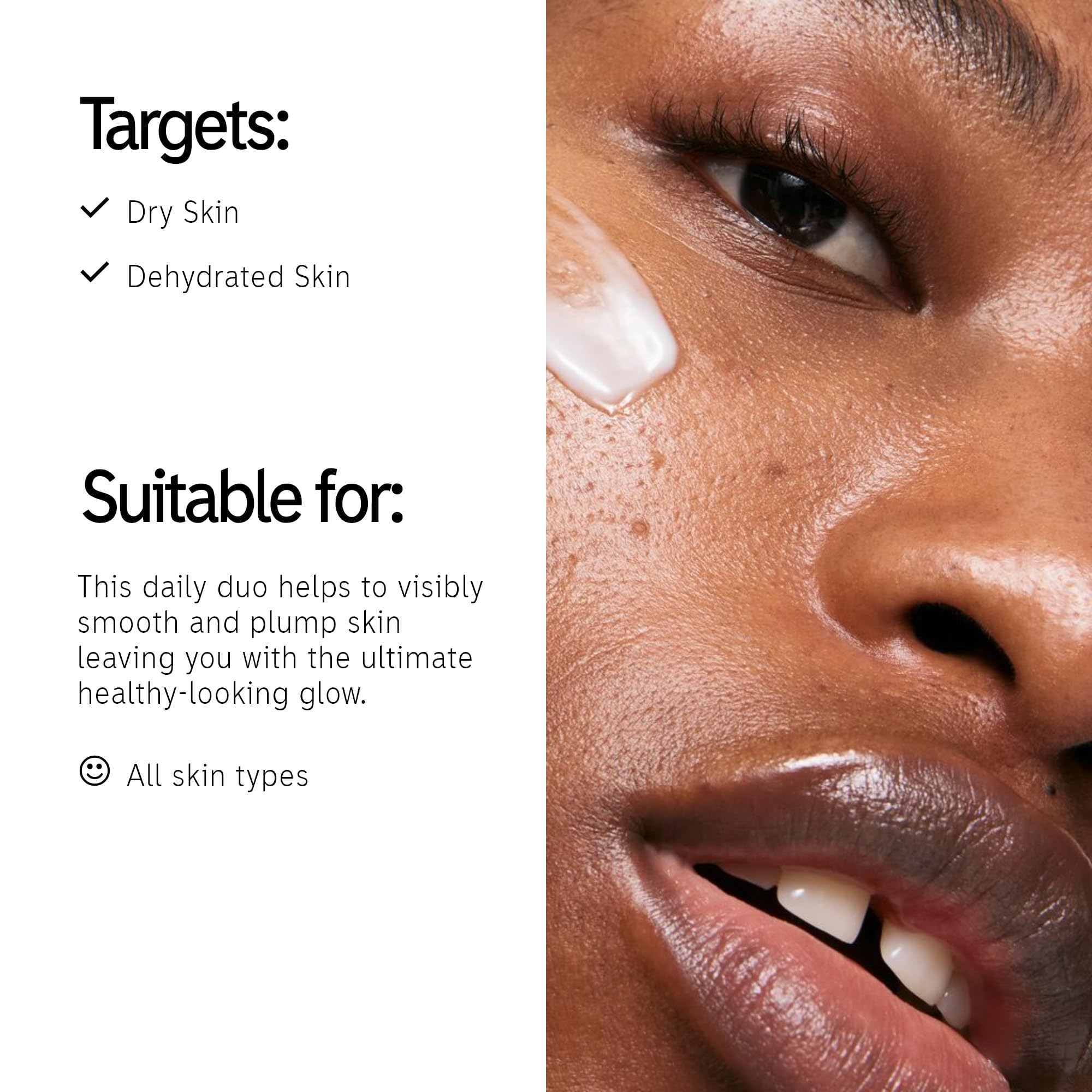 The INKEY List omega water cream tub top view showing lightweight gel-cream and hydration benefit