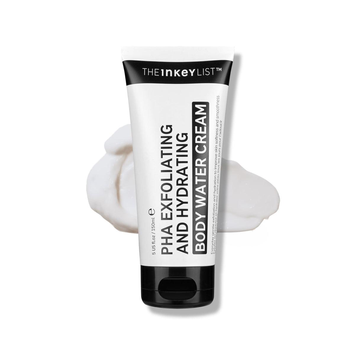 The INKEY List bottle front view showing clean design and 150ml size for easy identification and shelf appeal