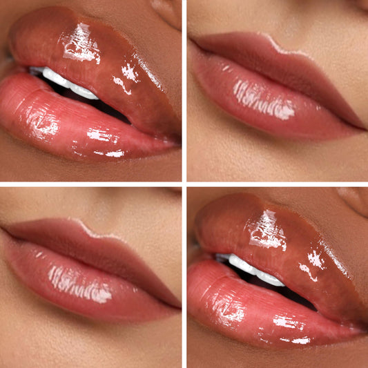 The Lip Bar applicator wand displaying smooth gloss application benefit