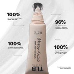 The Lip Bar applied in a single swipe on lips for immediate softer feel