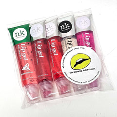 The Make-Up Artist Project swatches on arm demonstrating color payoff and shine benefits