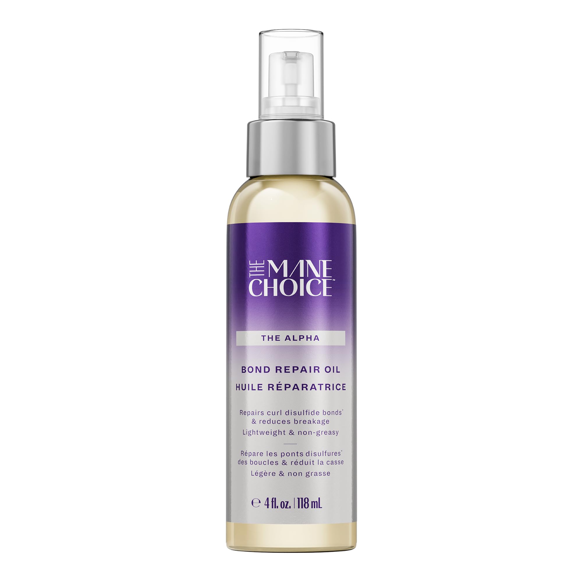 The Mane Choice front bottle shot showing label and 4 fl oz volume benefit