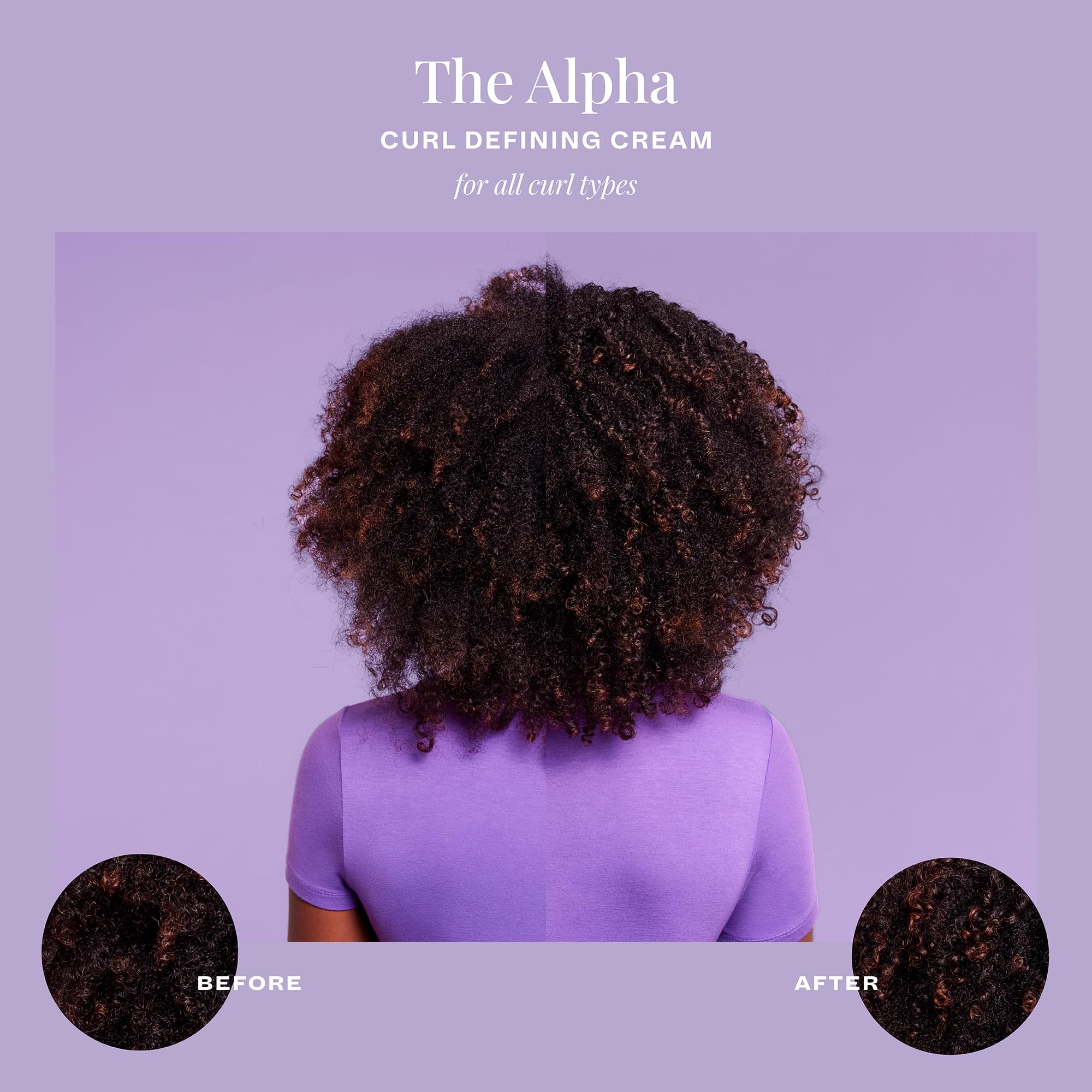 The Mane Choice applied to damp curly hair demonstrating even distribution and definition benefit