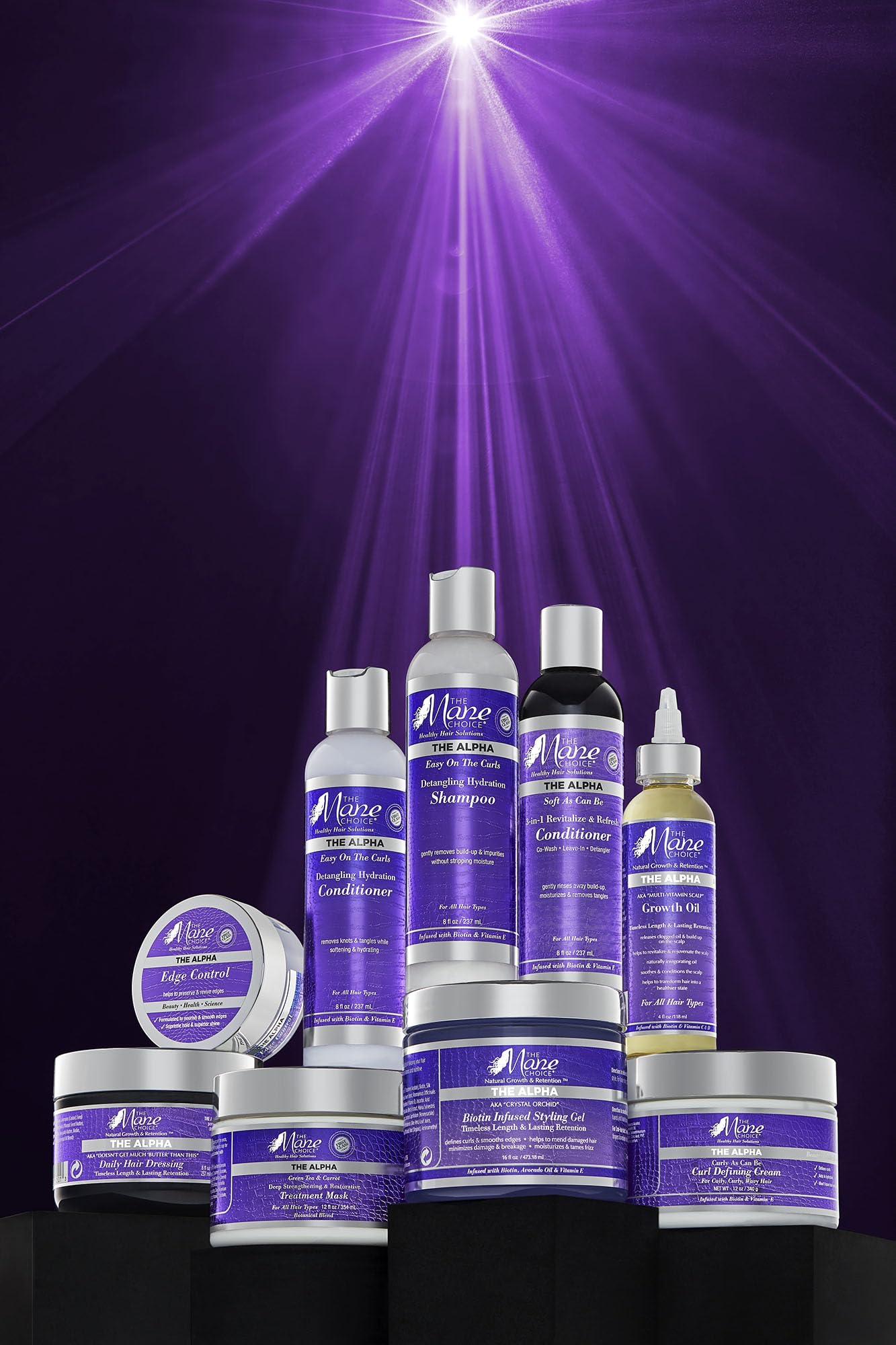 The Mane Choice styled curls in a lifestyle setting showcasing defined, frizz-controlled finish benefit