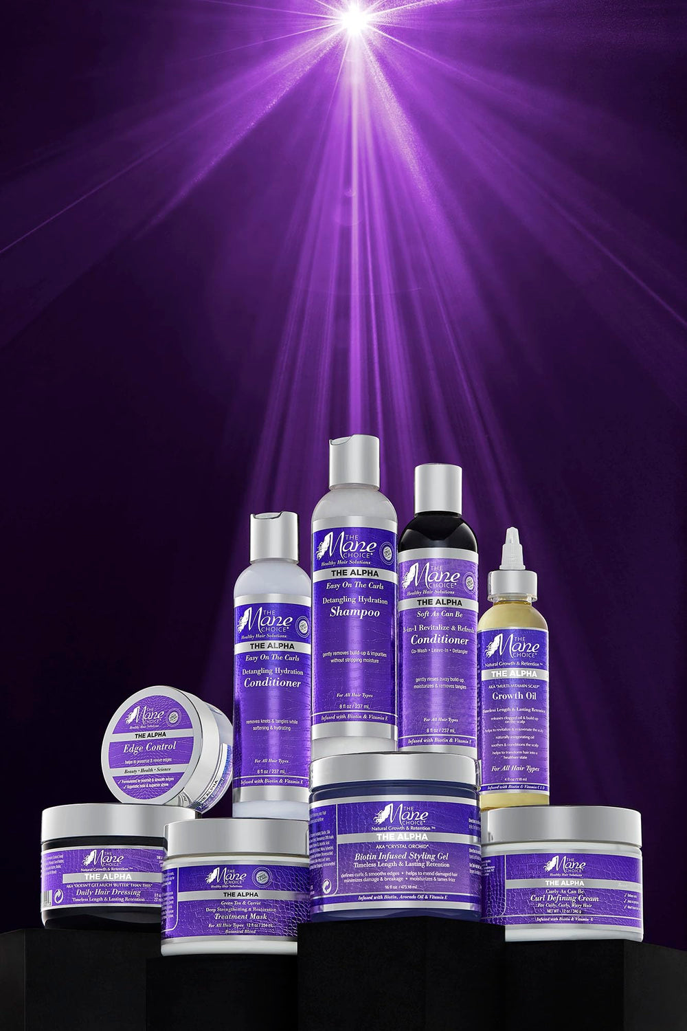 The Mane Choice styled curls in a lifestyle setting showcasing defined, frizz-controlled finish benefit