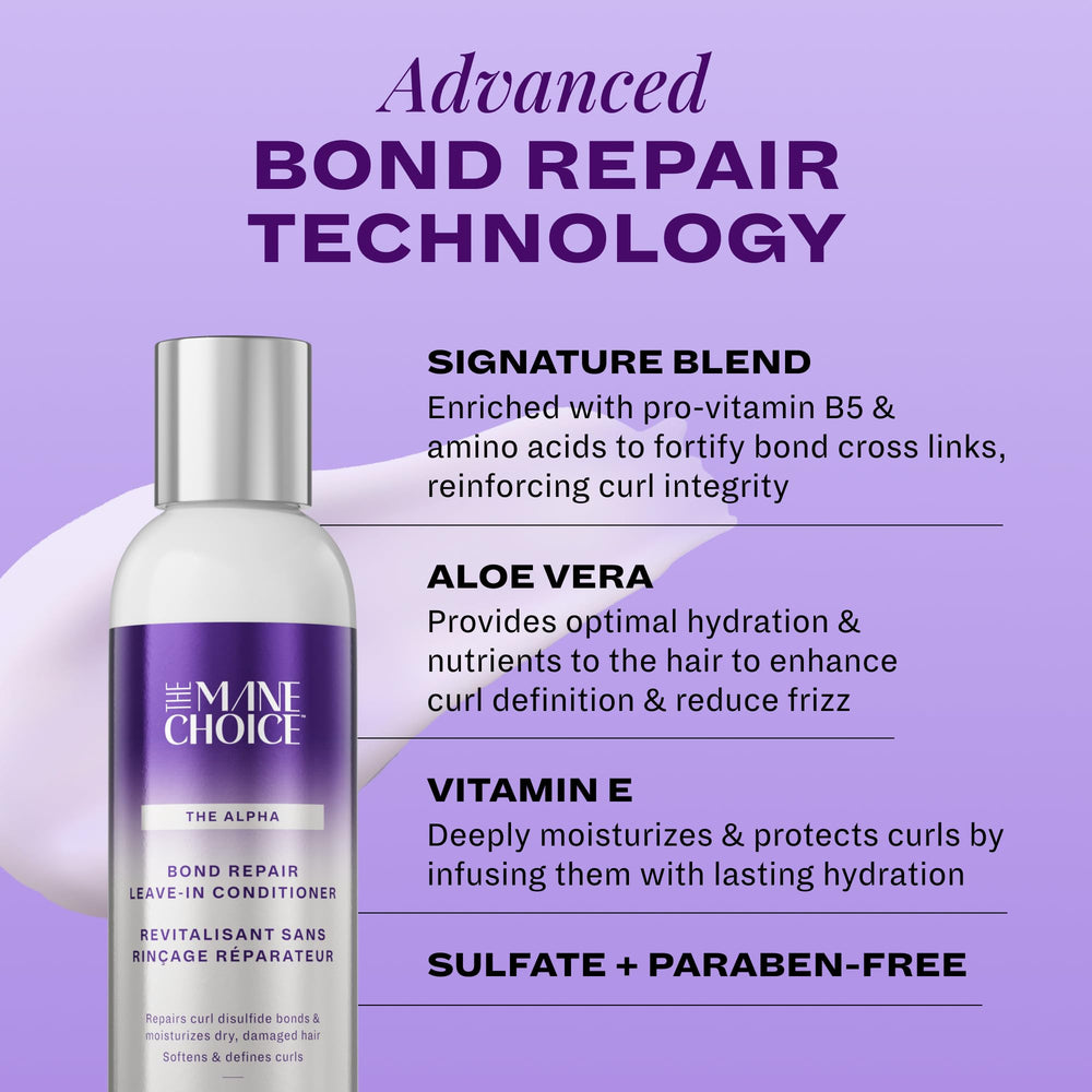 The Mane Choice applying leave-in to damp curls for definition