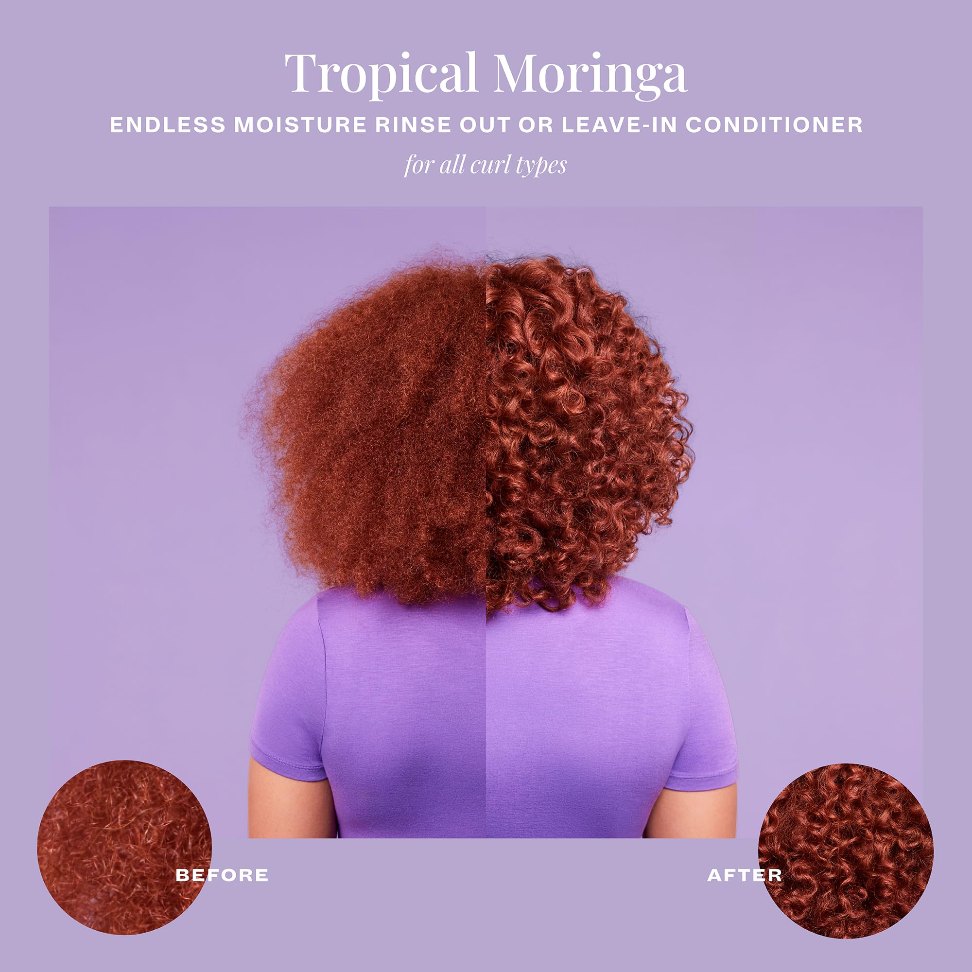 The Mane Choice being applied to damp hair in shower demonstrating frizz control and hydration
