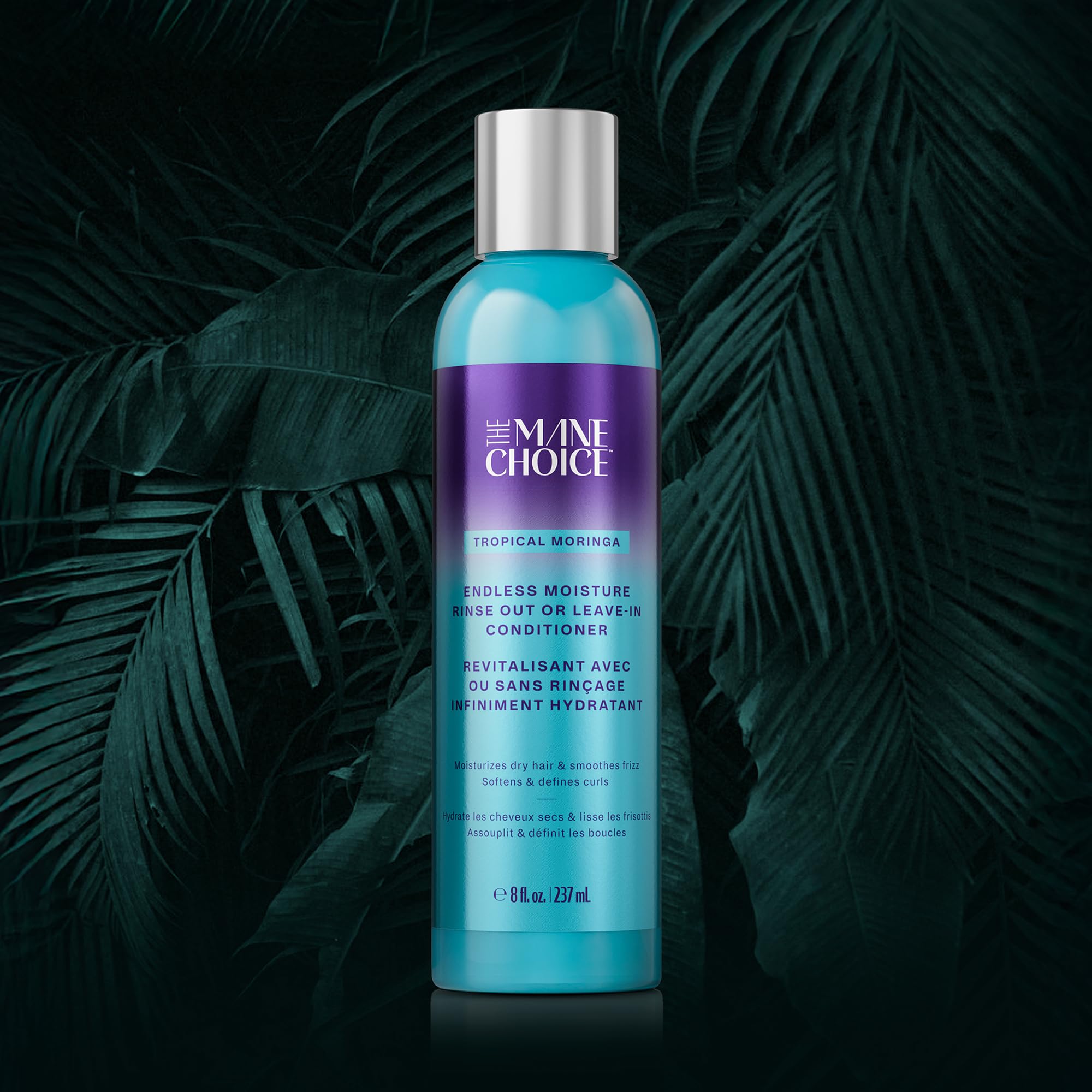 The Mane Choice creamy texture close-up illustrating moisture-rich formula for smooth detangling