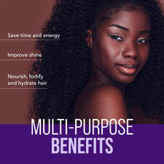 The Mane Choice used with a wide-tooth comb to reduce breakage
