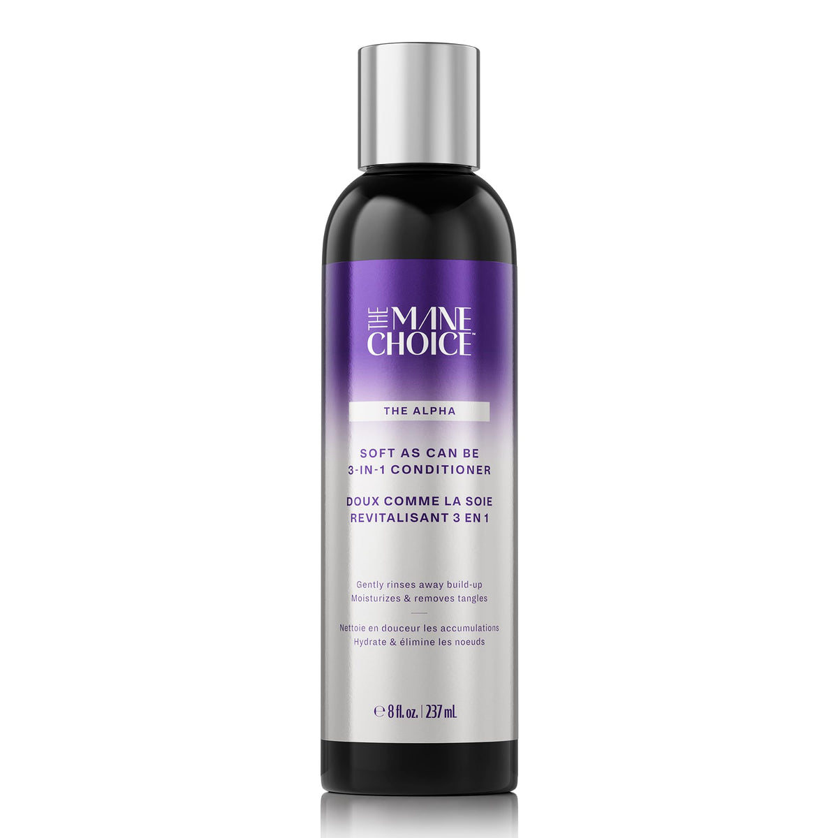 The Mane Choice front bottle view showing product and styling convenience