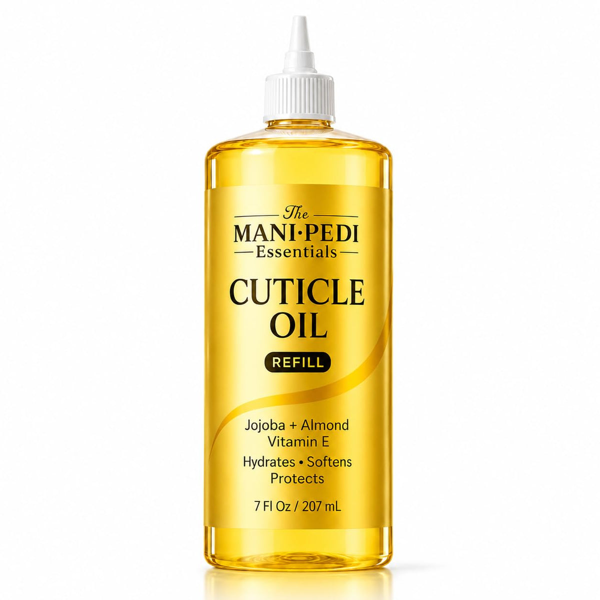 The Mani Pedi Essentials front label showing product identity and volume