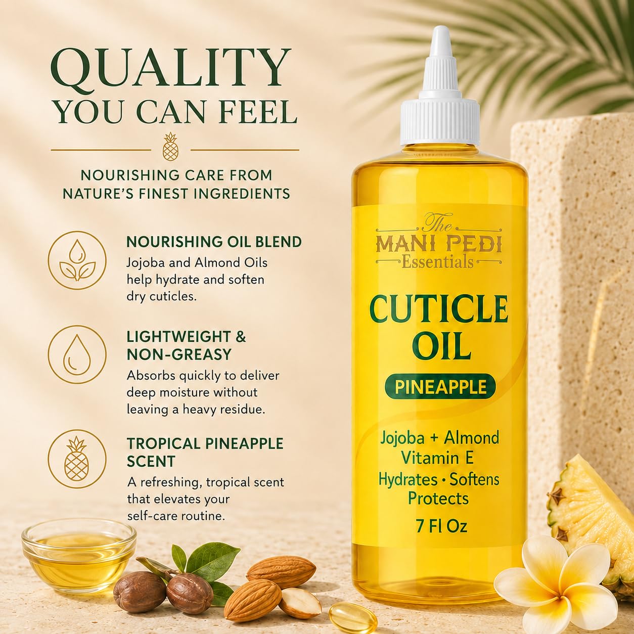 The Mani Pedi Essentials pouring into a cuticle pen demonstrating easy refill