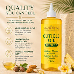 The Mani Pedi Essentials pouring into a cuticle pen demonstrating easy refill
