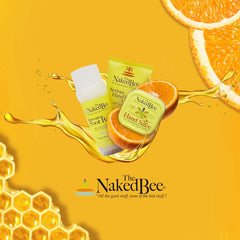 The Naked Bee bottle on bathroom vanity to show everyday lifestyle use