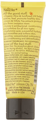The Naked Bee cream texture close-up demonstrating quick-absorbing hydration benefits