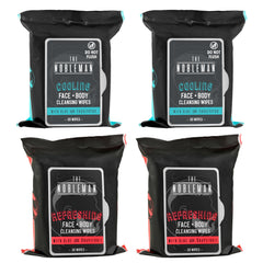 The Nobleman front packaging showing dual-scent 120-wipe set and portability benefit