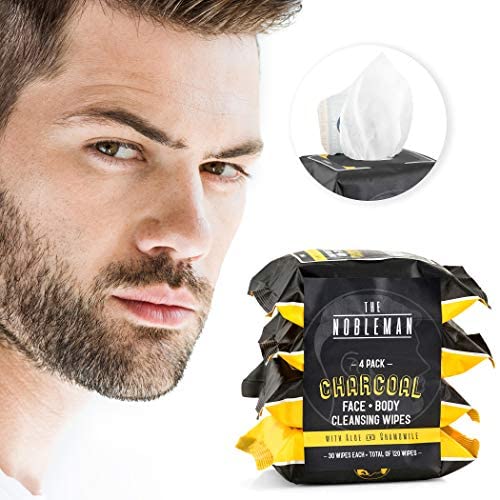 The Nobleman ingredient label highlighting aloe chamomile charcoal benefits