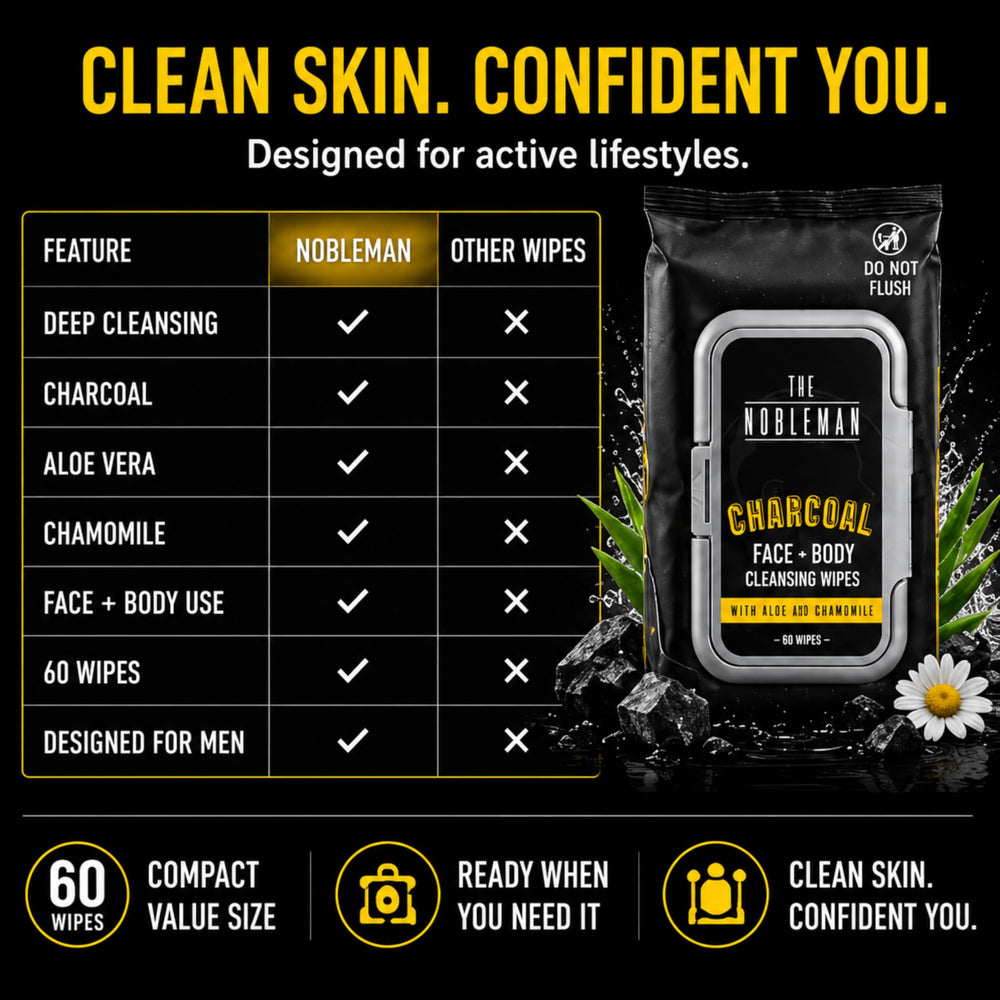 The Nobleman label close-up showing ingredients and usage benefits