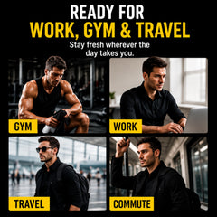 The Nobleman wipes inside gym bag for post-workout refresh benefit