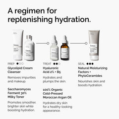The Ordinary argan oil label closeup highlighting organic cold-pressed claim