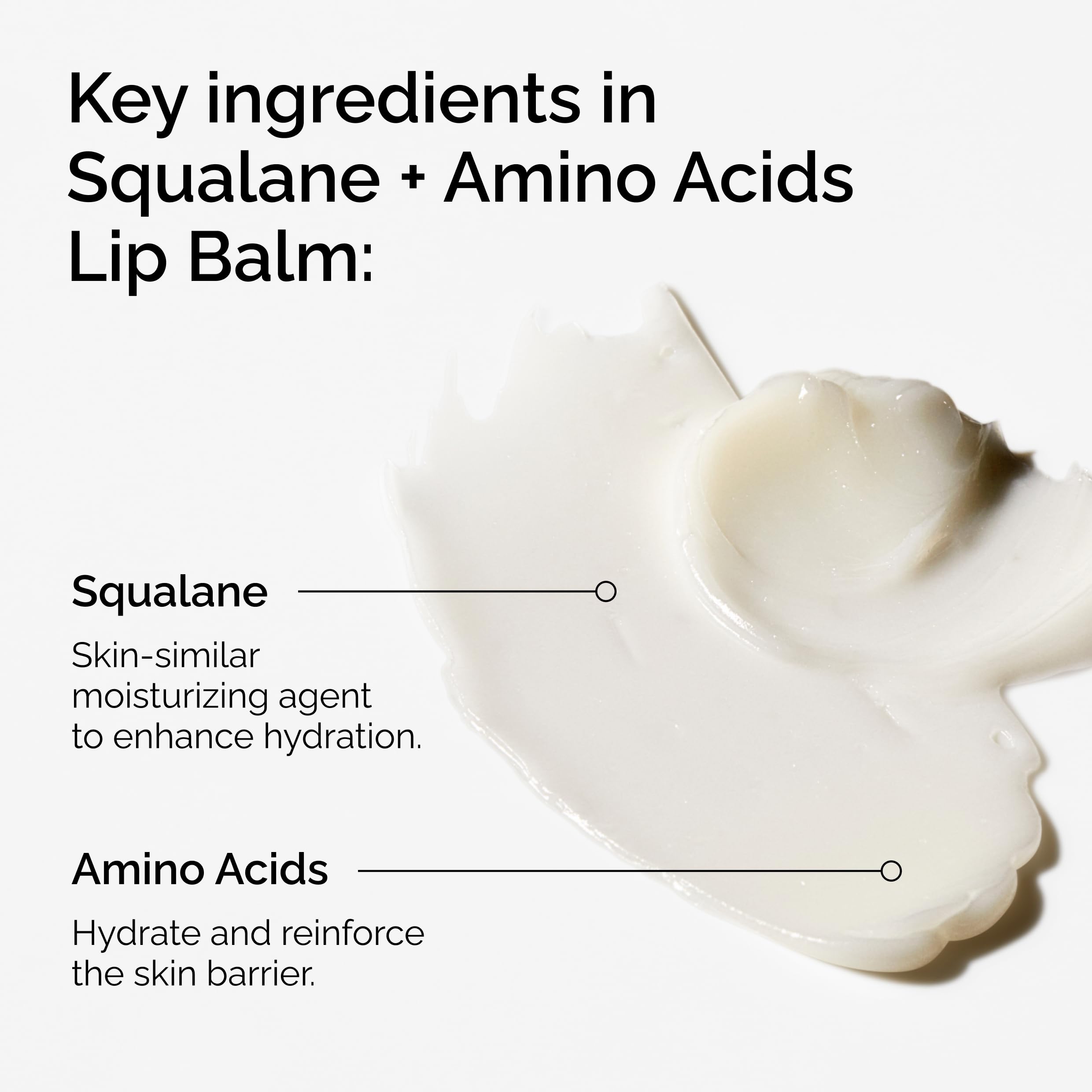 The Ordinary balm texture close-up highlighting creamy emollient and smooth finish
