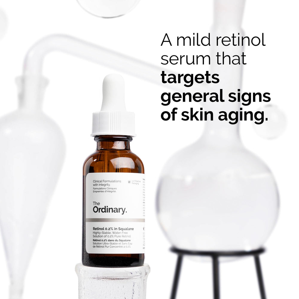 The Ordinary dropper releasing serum showing smooth squalane texture and nourishment