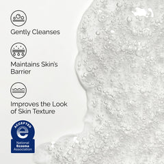 The Ordinary foam texture close-up showing soft lather that cleanses without stripping