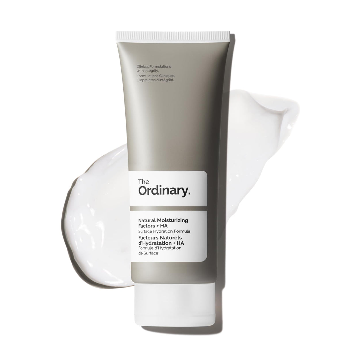 The Ordinary front packaging showing bottle and label, clear hydration benefits
