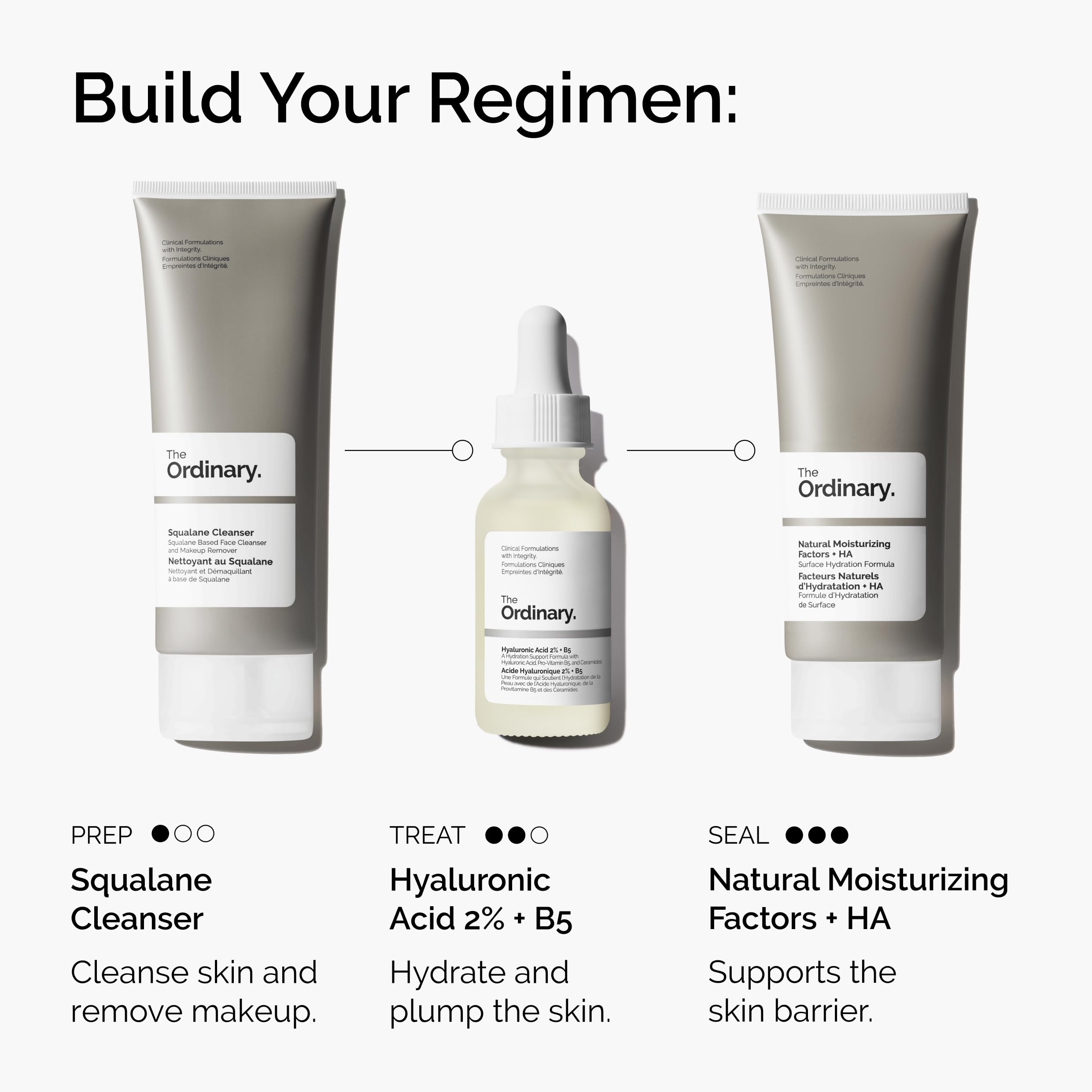 The Ordinary serum being dispensed on hand demonstrating smooth application and plumping benefit