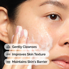 The Ordinary bottle staged in bathroom to show practical use and calming routine benefit