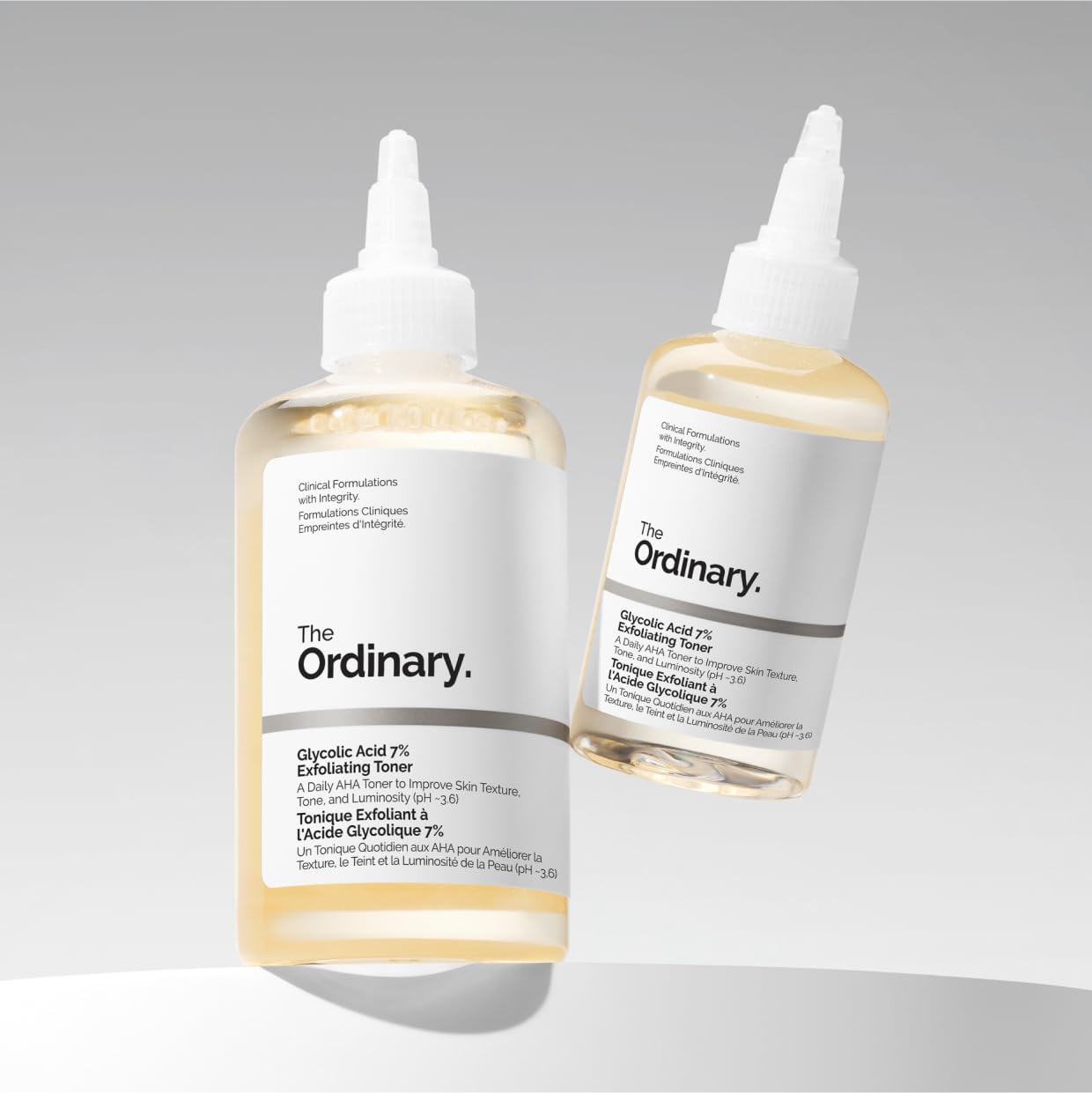 The Ordinary in bathroom routine showing how to use nightly